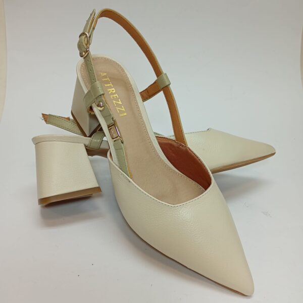 Slingback Couro