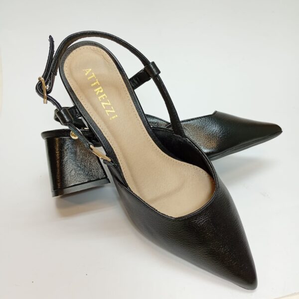 Slingback Couro