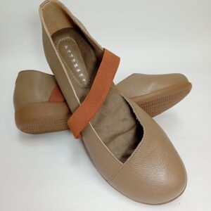 Sapatilha em Couro Palmilha Bubble