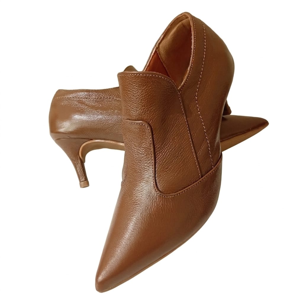 Scarpin Ankle Boot em Couro - Imagem 4