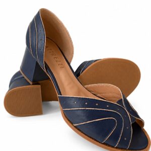 Sandália Peep toe Feminina Salto Bloco