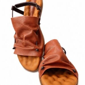 Sandália Feminina em Couro – Conforto e Design Contemporâneo